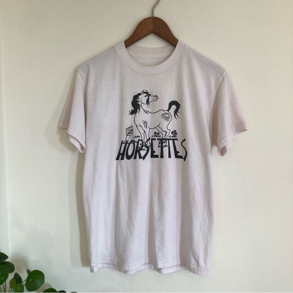 Vintage Horse T-shirt custom graphic tee Horsettes 4H shirt cotton 90s vtg Y2K
